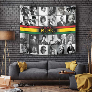 Black Music Month Legends Tribute Tapestry
