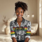 Black Music Month Legends Tribute Women Casual Shirt