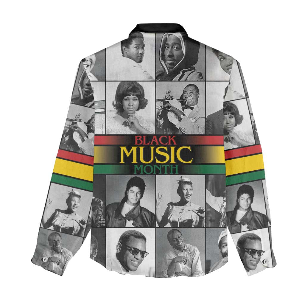 Black Music Month Legends Tribute Women Casual Shirt