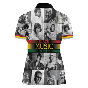 Black Music Month Legends Tribute Women Polo Shirt