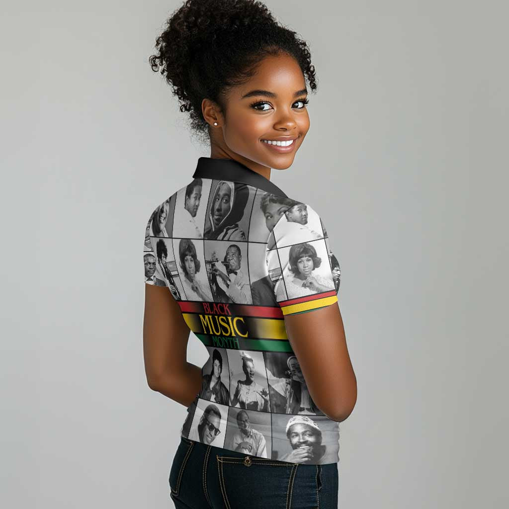Black Music Month Legends Tribute Women Polo Shirt