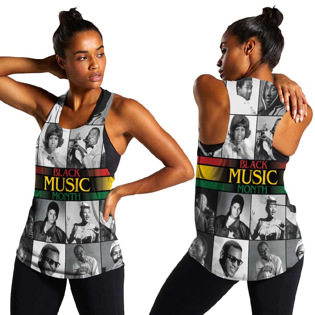 Black Music Month Legends Tribute Women Racerback Tank