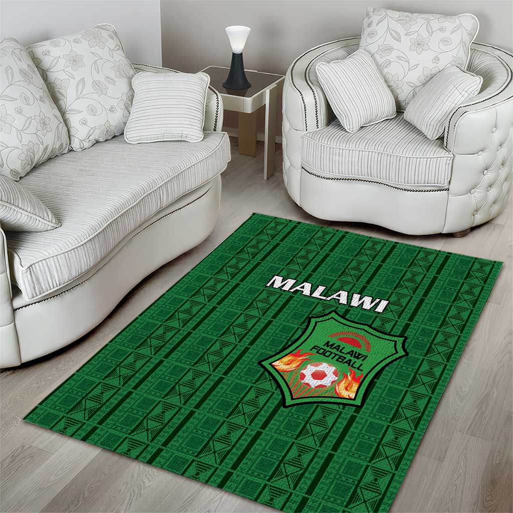 Malawi Football Area Rug Go Champions - Green - African Pride