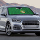 Malawi Football Auto Sun Shade Come On Flames - Green