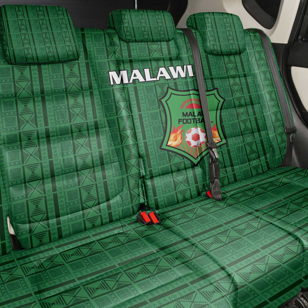 Malawi Football Back Car Seat Cover Go Champions - Green - African Pride