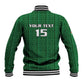 Custom Malawi Football Baseball Jacket Go Champions - Green - African Pride