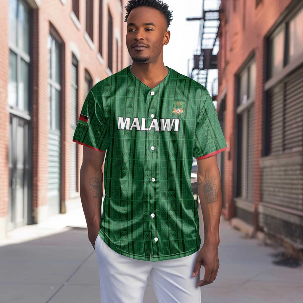 Custom Malawi Football Baseball Jersey Go Champions - Green - African Pride