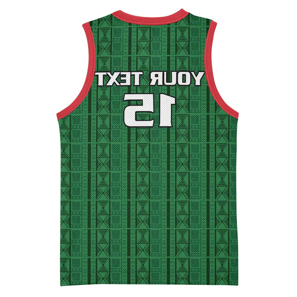 Custom Malawi Football Basketball Jersey Go Champions - Green - African Pride