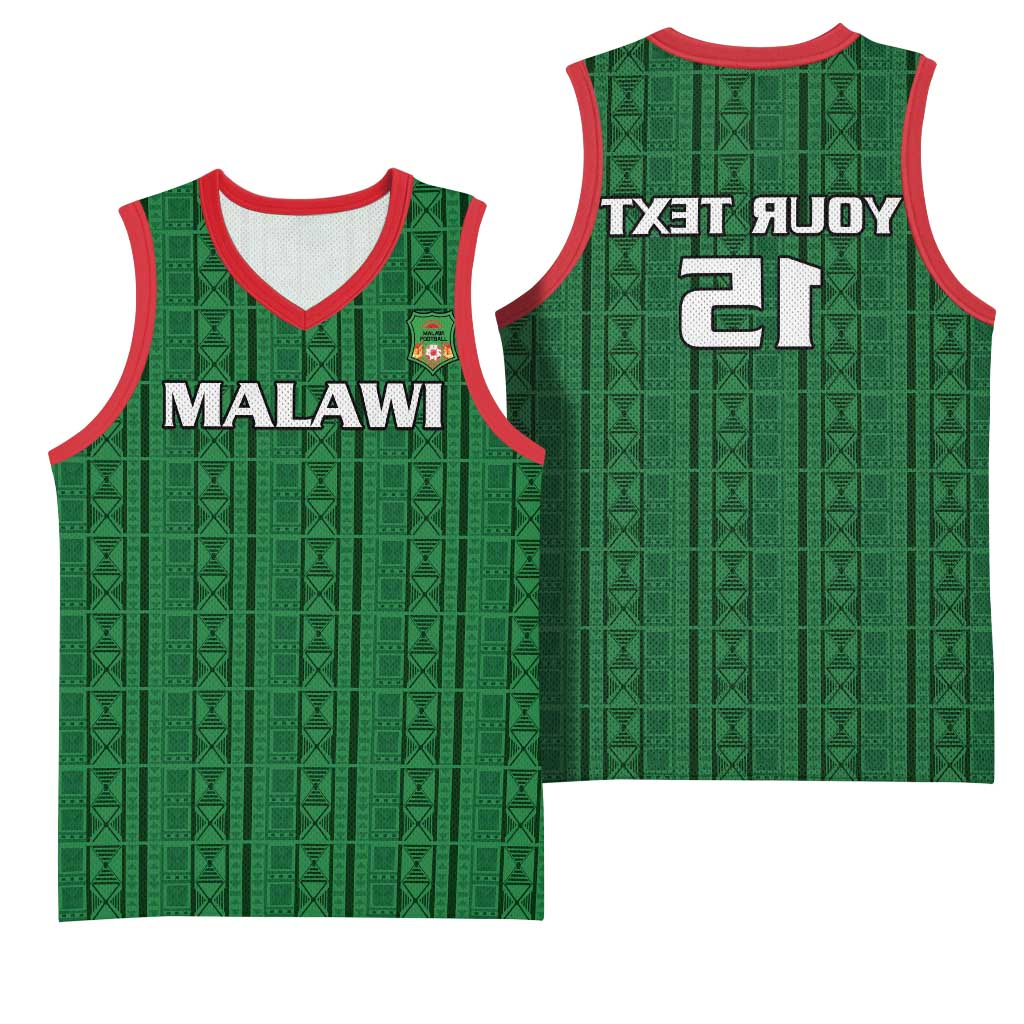 Custom Malawi Football Basketball Jersey Go Champions - Green - African Pride