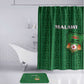 Malawi Football Bathroom Set Come On Flames - Green