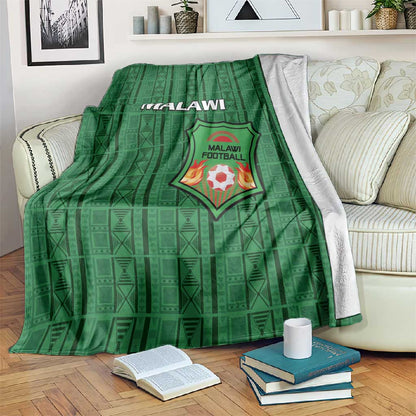 Malawi Football Blanket Go Champions - Green - African Pride
