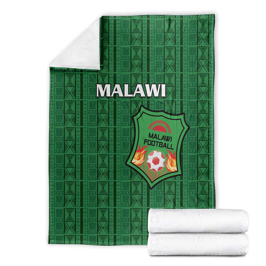 Malawi Football Blanket Go Champions - Green - African Pride