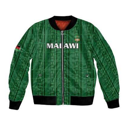 Custom Malawi Football Bomber Jacket Go Champions - Green - African Pride