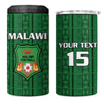 Custom Malawi Football 4 in 1 Can Cooler Tumbler Go Champions - Green - African Pride