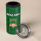Custom Malawi Football 4 in 1 Can Cooler Tumbler Go Champions - Green - African Pride