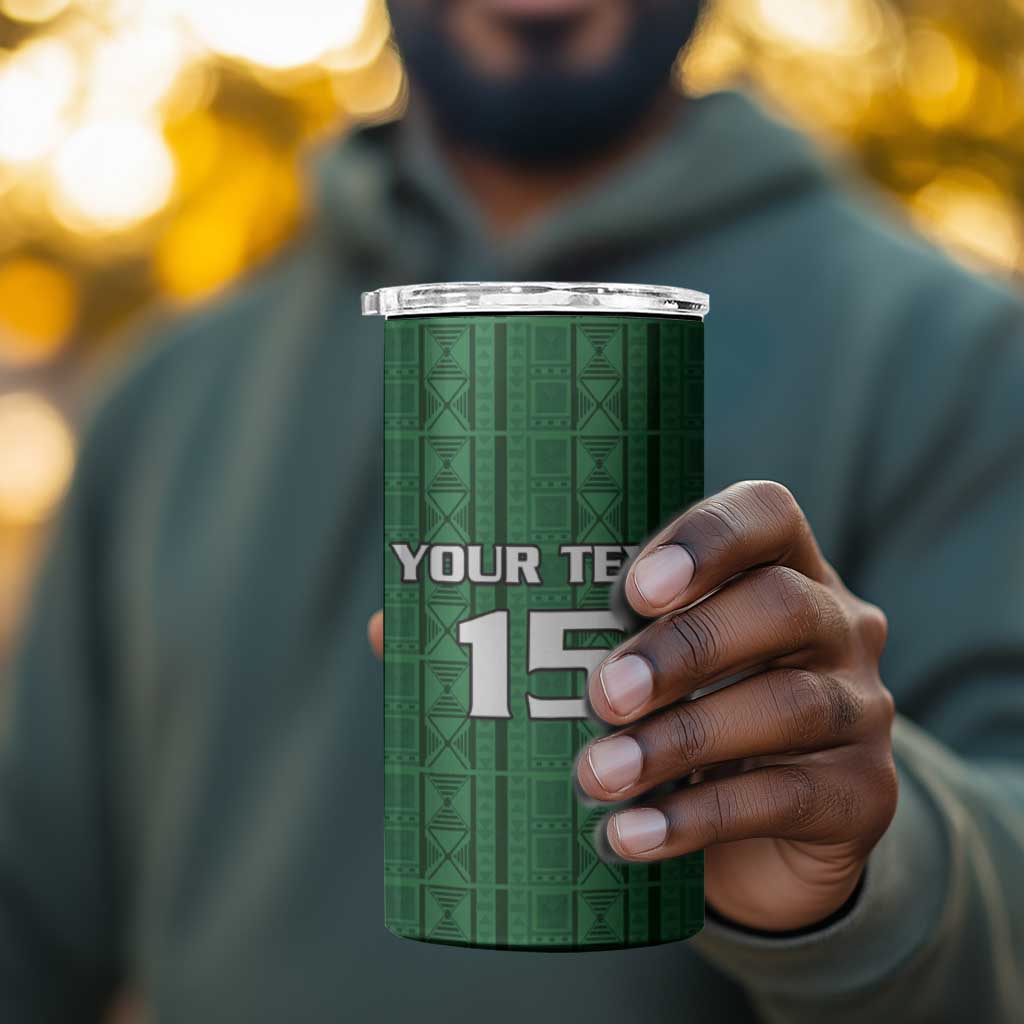 Custom Malawi Football 4 in 1 Can Cooler Tumbler Go Champions - Green - African Pride