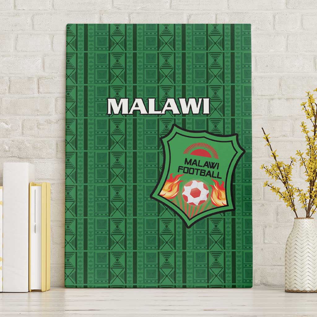 Malawi Football Canvas Wall Art Go Champions - Green - African Pride