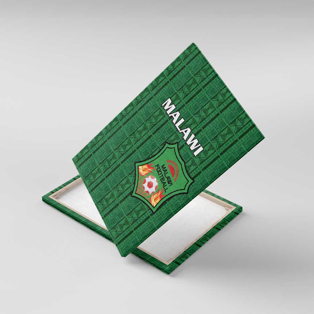 Malawi Football Canvas Wall Art Go Champions - Green - African Pride