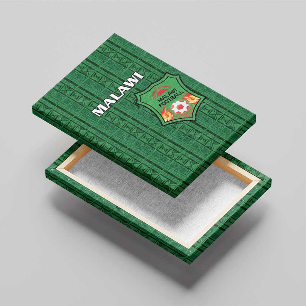 Malawi Football Canvas Wall Art Go Champions - Green - African Pride