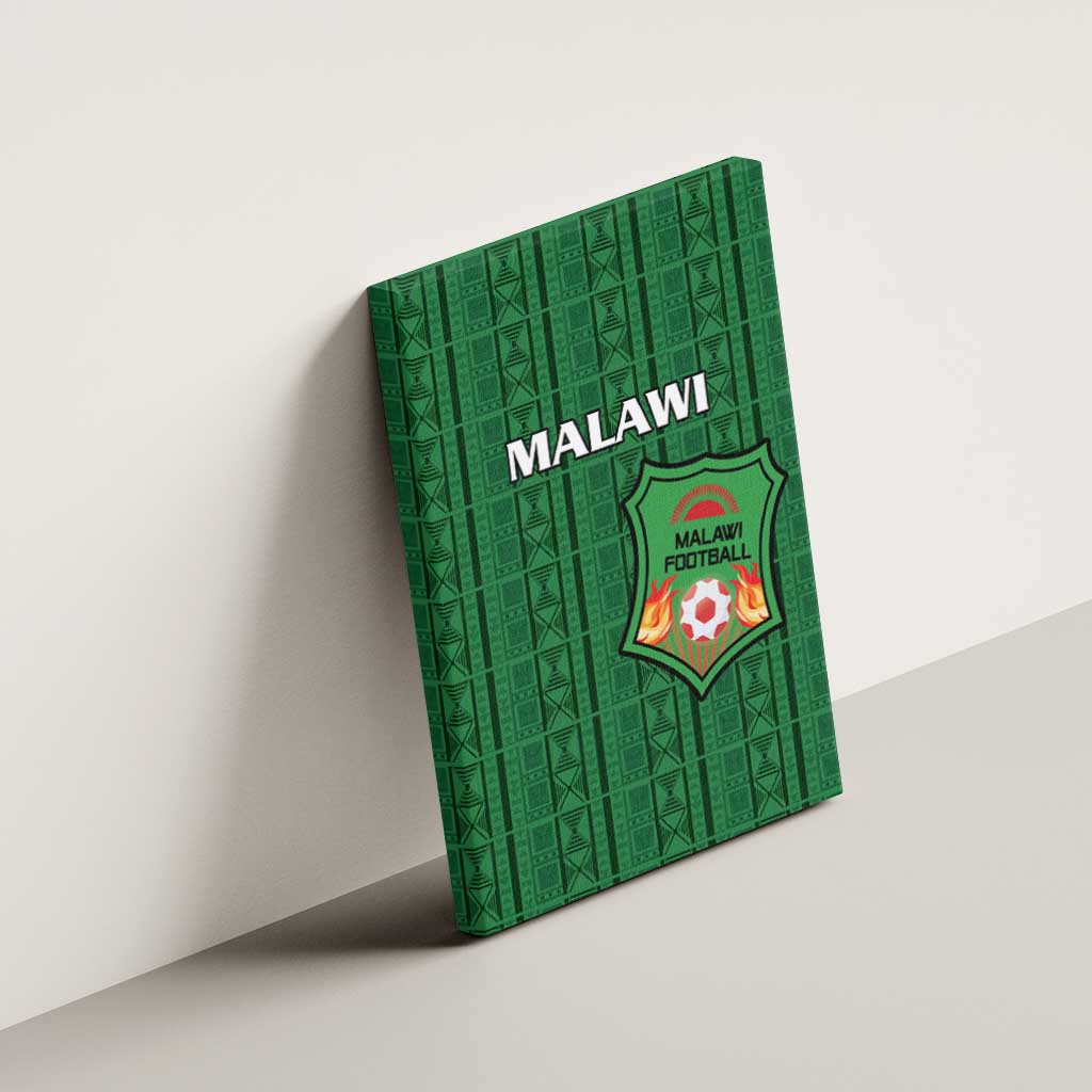 Malawi Football Canvas Wall Art Go Champions - Green - African Pride