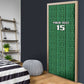 Custom Malawi Football Door Cover Come On Flames - Green