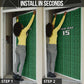 Custom Malawi Football Door Cover Come On Flames - Green