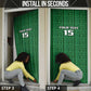 Custom Malawi Football Door Cover Come On Flames - Green