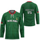 Custom Malawi Football Hockey Jersey Come On Flames - Green
