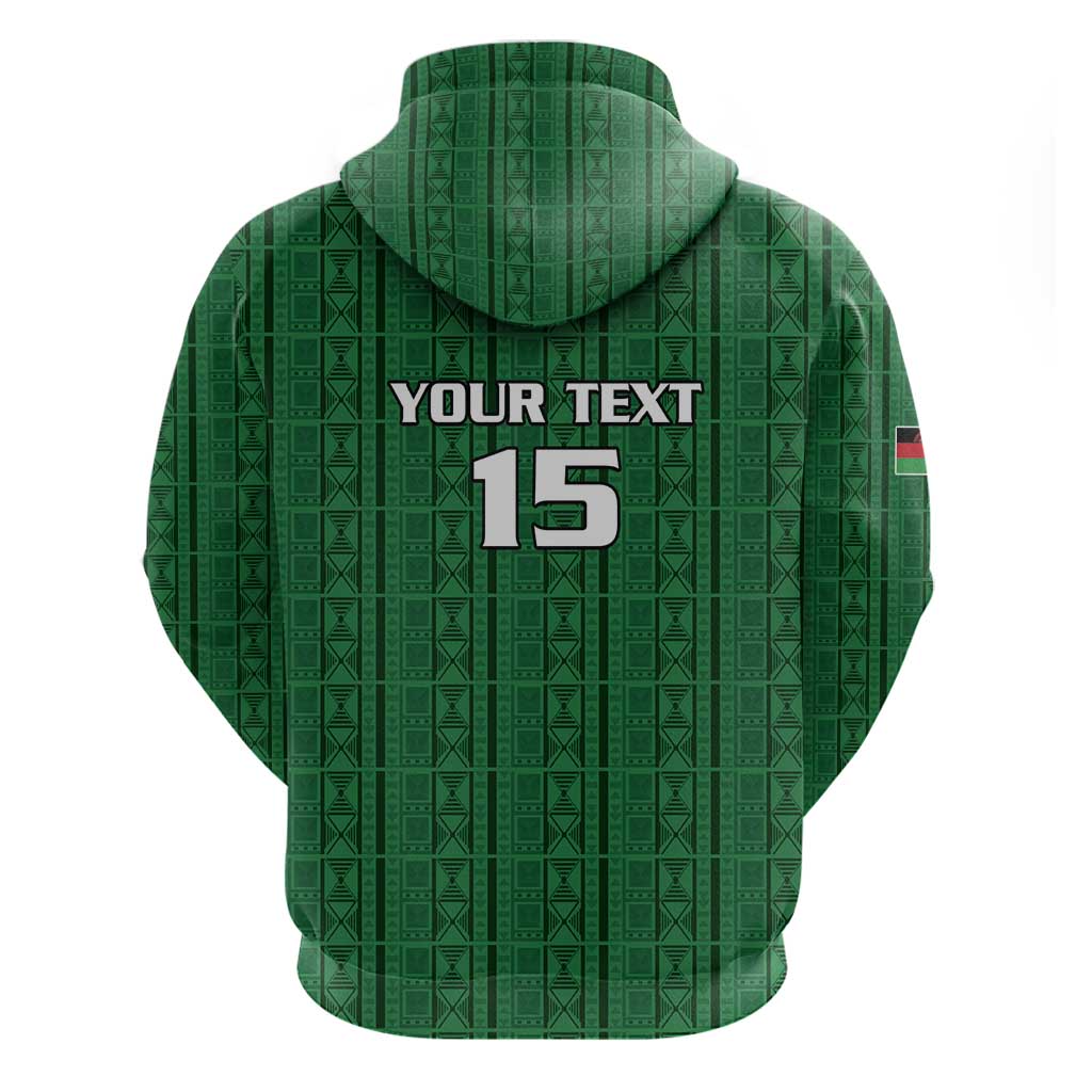 Custom Malawi Football Hoodie Go Champions - Green - African Pride