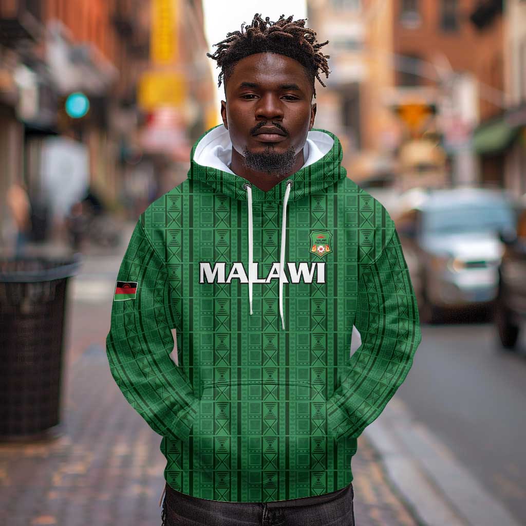 Custom Malawi Football Hoodie Go Champions - Green - African Pride