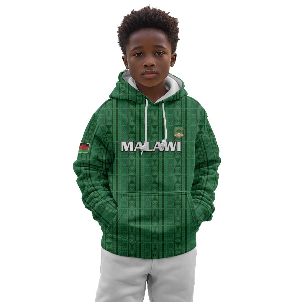 Custom Malawi Football Kid Hoodie Go Champions - Green - African Pride