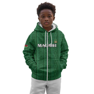 Custom Malawi Football Kid Hoodie Go Champions - Green - African Pride