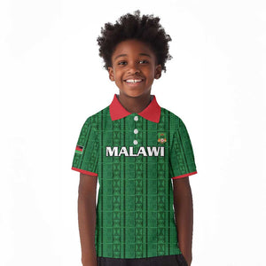Custom Malawi Football Kid Polo Shirt Go Champions - Green - African Pride