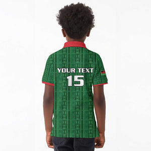 Custom Malawi Football Kid Polo Shirt Go Champions - Green - African Pride