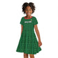 Custom Malawi Football Kid Short Sleeve Dress Go Champions - Green - African Pride