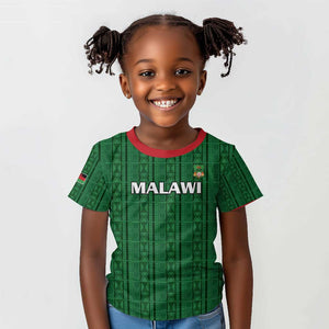 Custom Malawi Football Kid T shirt Go Champions - Green - African Pride