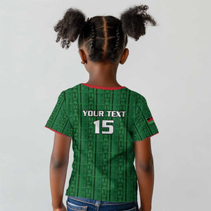 Custom Malawi Football Kid T shirt Go Champions - Green - African Pride