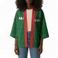 Custom Malawi Football Kimono Come On Flames - Green