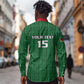 Custom Malawi Football Long Sleeve Button Shirt Go Champions - Green - African Pride