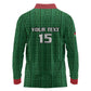 Custom Malawi Football Long Sleeve Polo Shirt Go Champions - Green - African Pride