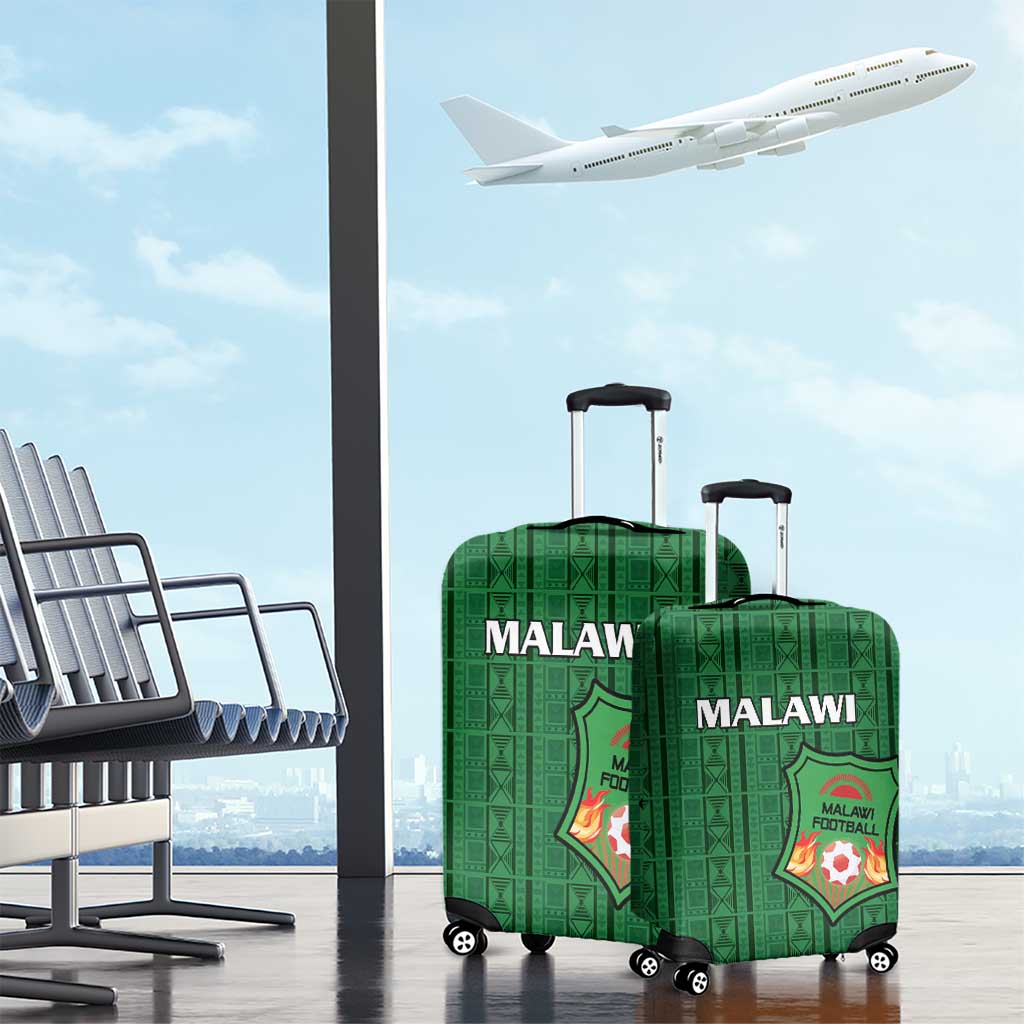 Malawi Football Luggage Cover Go Champions - Green - African Pride
