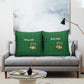 Malawi Football Pillow Cover Come On Flames - Green