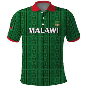 Custom Malawi Football Polo Shirt Go Champions - Green - African Pride
