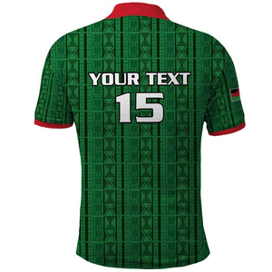 Custom Malawi Football Polo Shirt Go Champions - Green - African Pride