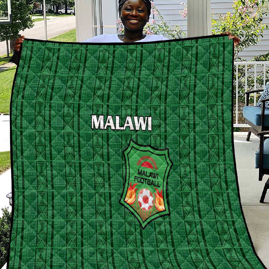 Malawi Football Quilt Go Champions - Green - African Pride