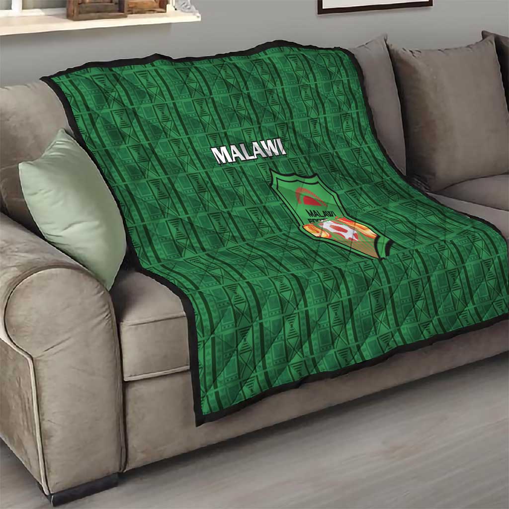 Malawi Football Quilt Go Champions - Green - African Pride