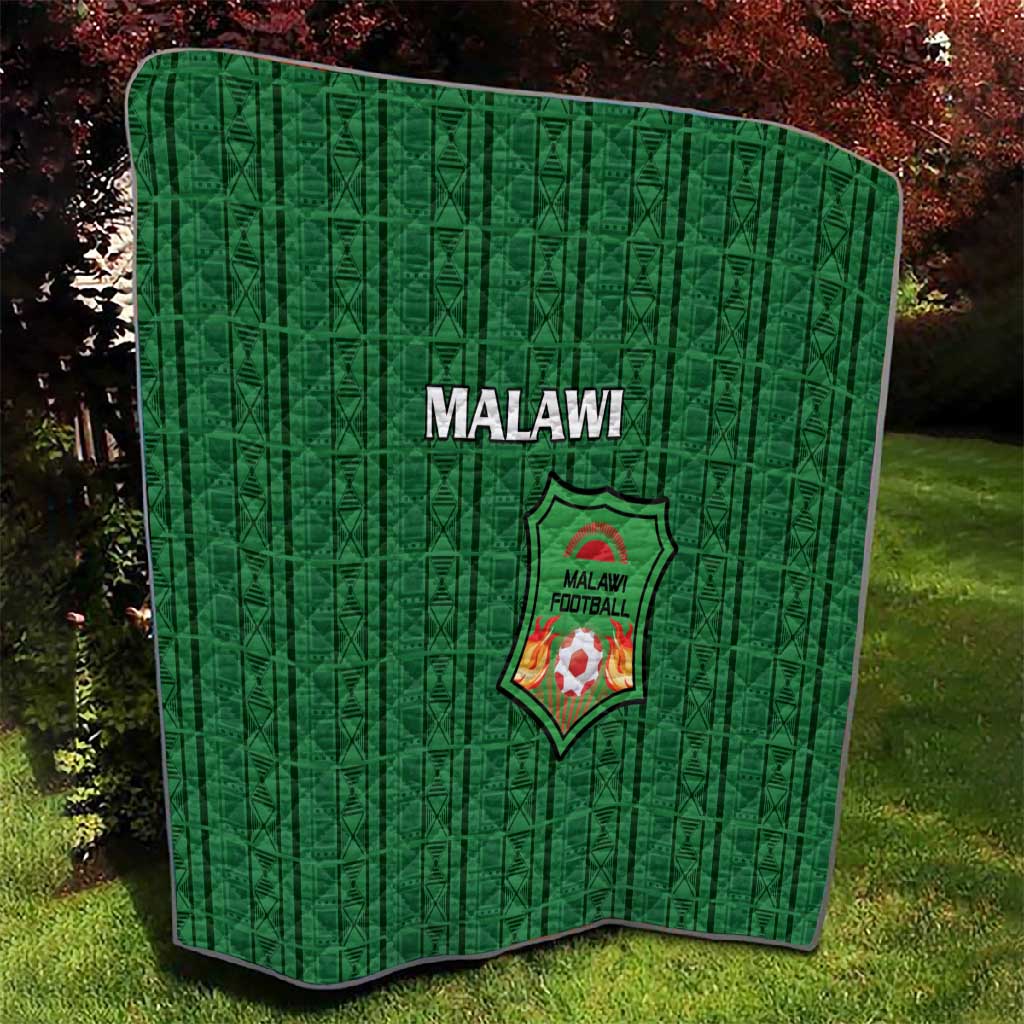 Malawi Football Quilt Go Champions - Green - African Pride