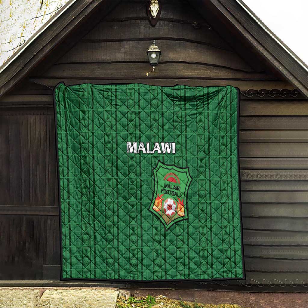 Malawi Football Quilt Go Champions - Green - African Pride