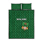 Malawi Football Quilt Bed Set Go Champions - Green - African Pride