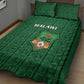 Malawi Football Quilt Bed Set Go Champions - Green - African Pride